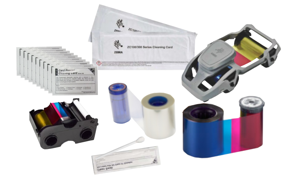 Fournitures pour imprimantes à cartes